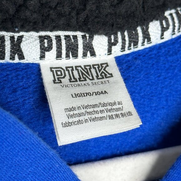 Victoria’s Secret PINK Colorblock Zip-Up Hoodie - Blue, White & Teal - Size [Ins - Picture 6 of 7